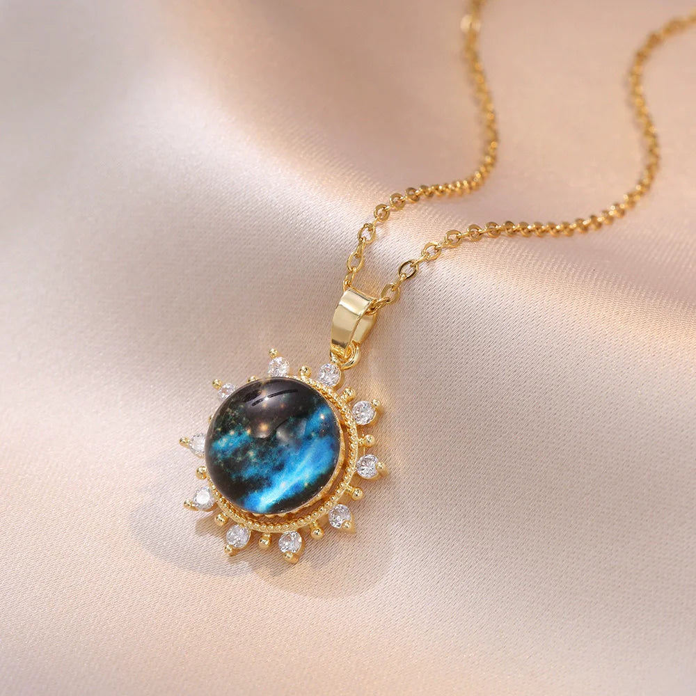 Blue fantasy Necklace