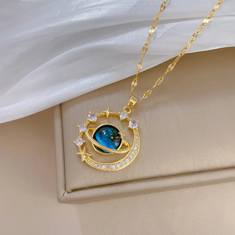 Blue fantasy Necklace