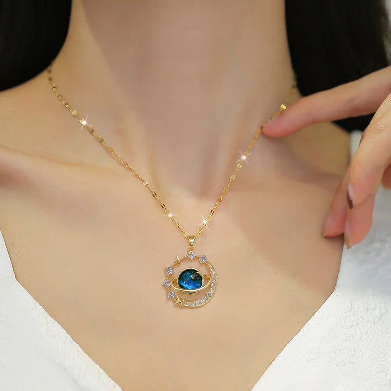 Blue fantasy Necklace