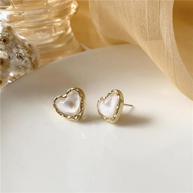 Cut heart earring