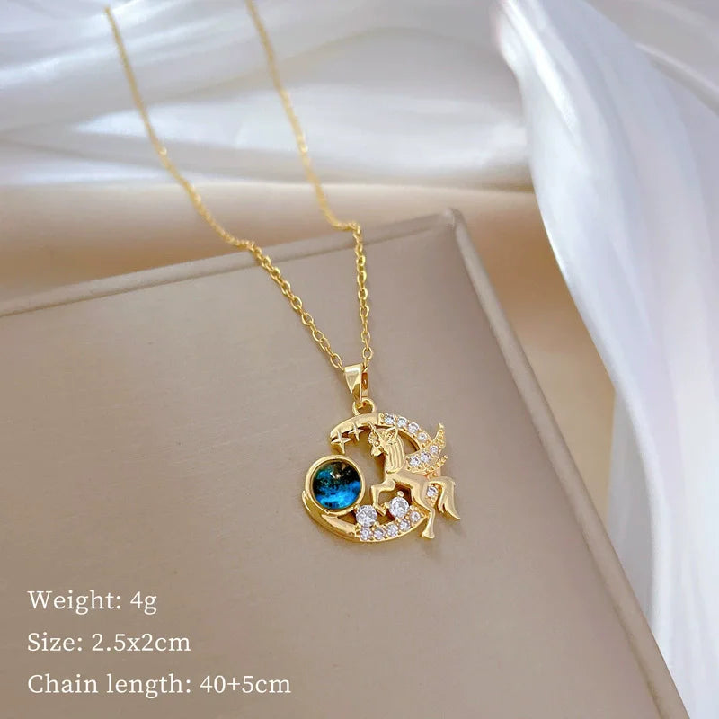 Blue fantasy Necklace