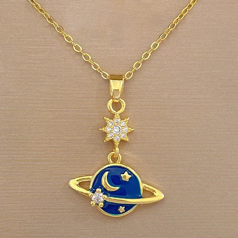 Blue fantasy Necklace