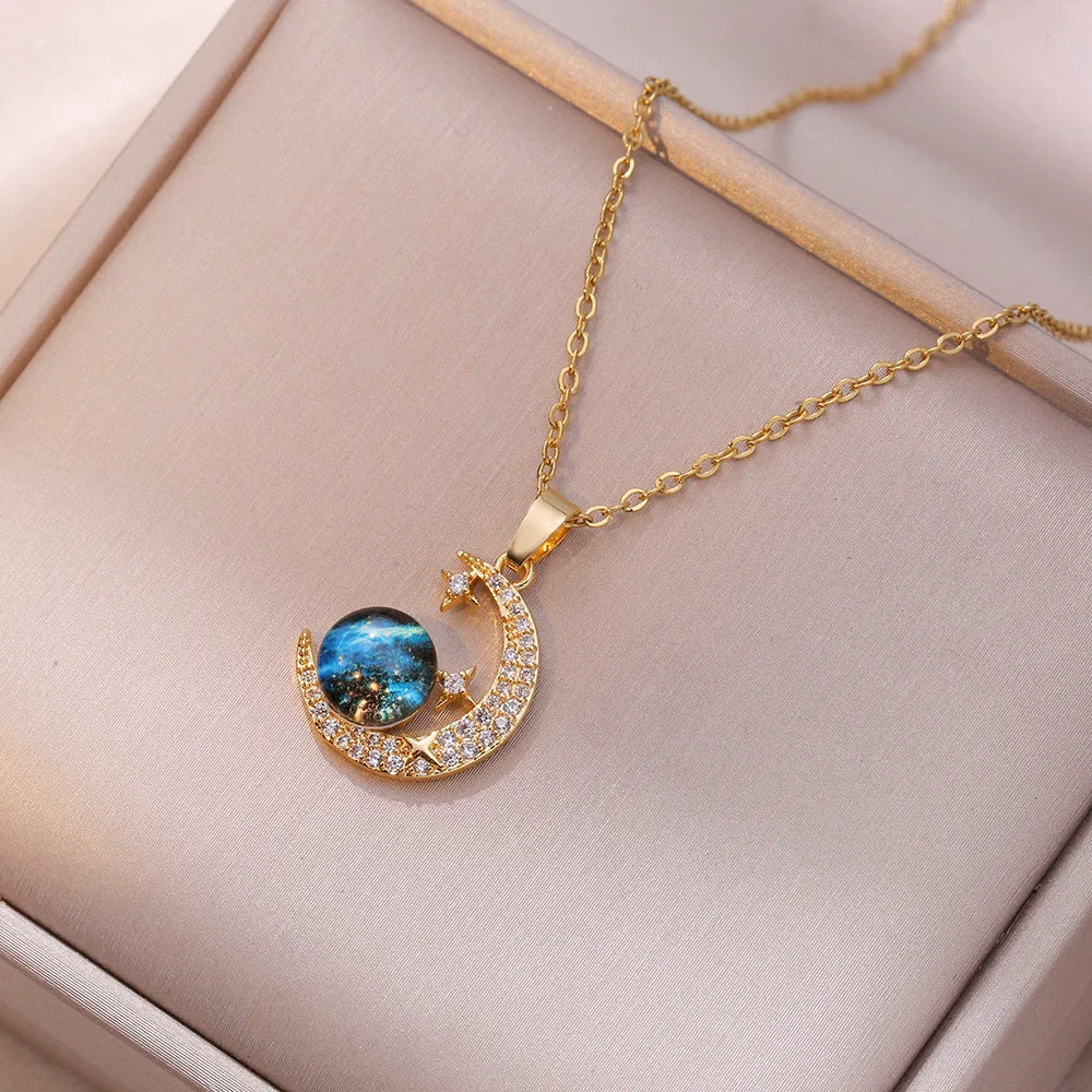 Blue fantasy Necklace