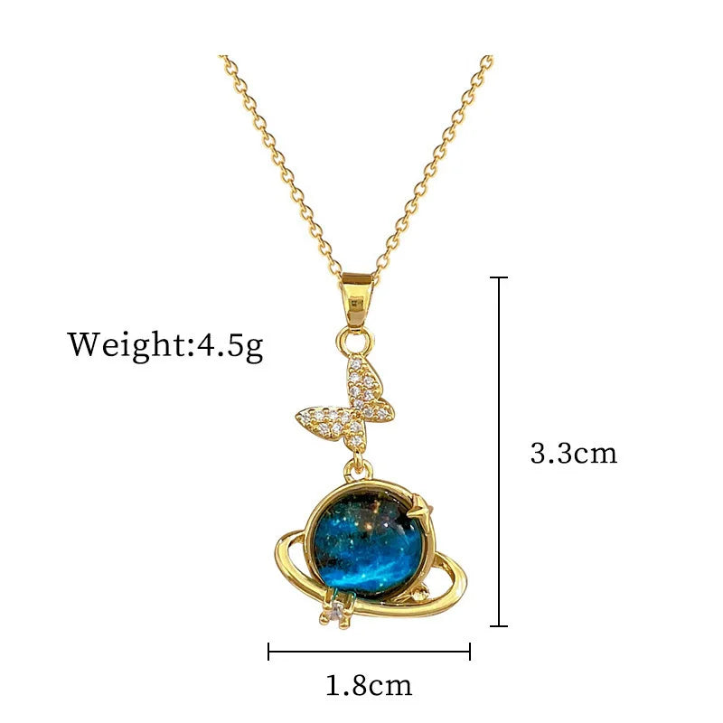 Blue fantasy Necklace