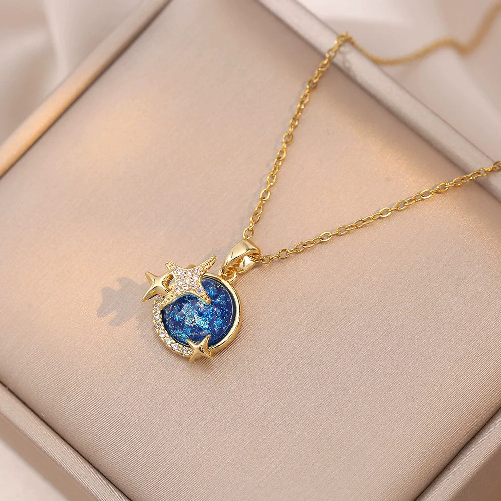 Blue fantasy Necklace