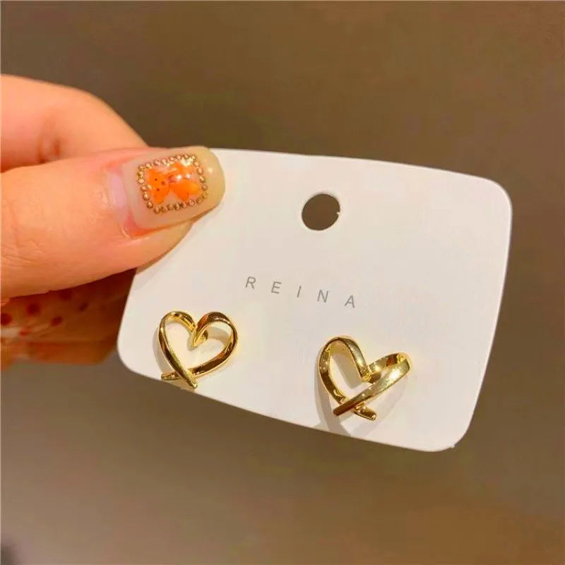 Cut heart earring