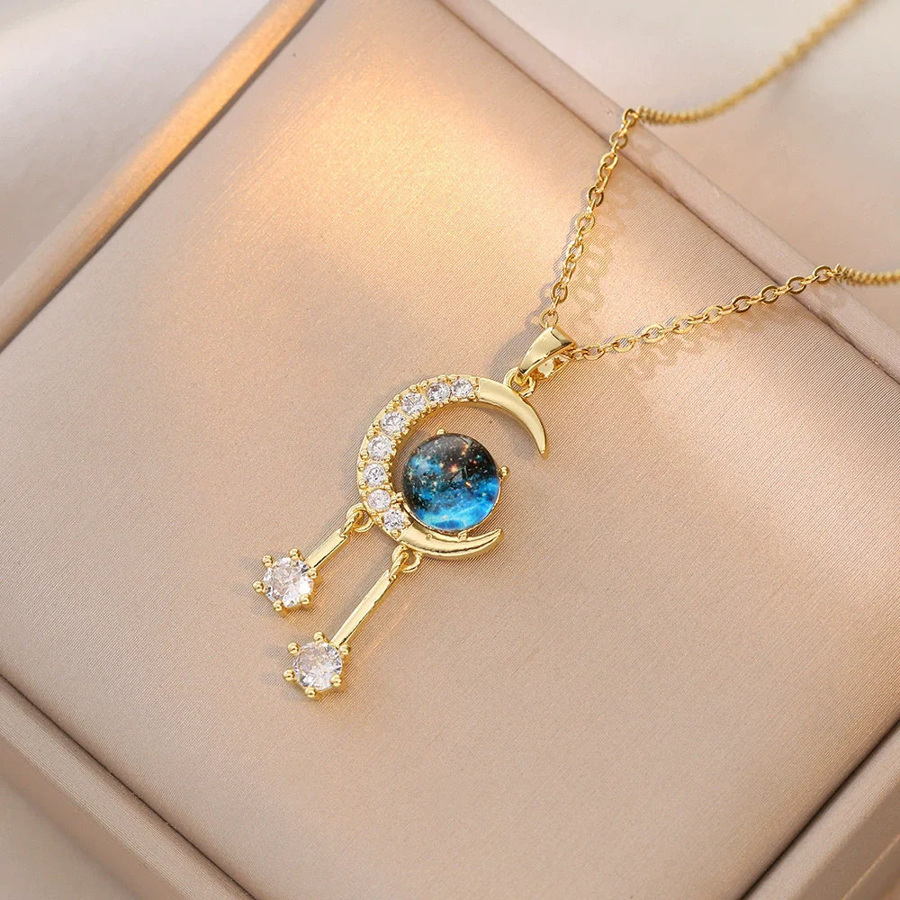 Blue fantasy Necklace