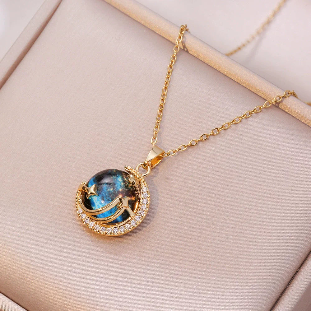 Blue fantasy Necklace