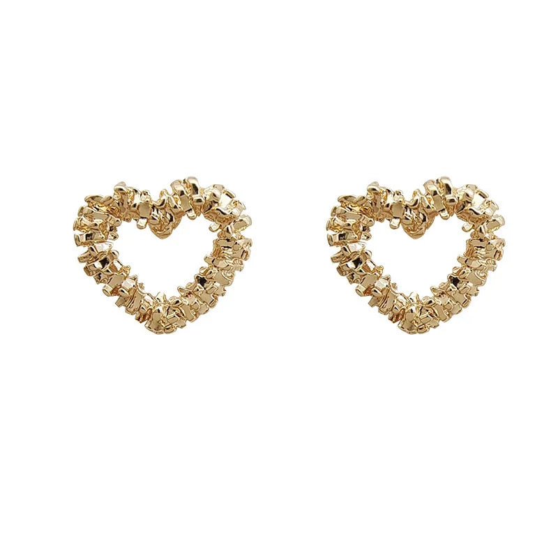 Cut heart earring