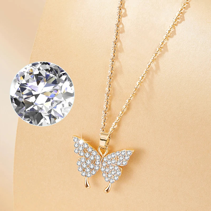 Trendy Butterfly Necklace